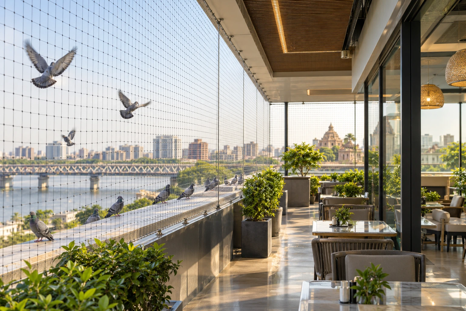 Why Commercial Bird Net Installation Is Important for Businesses in Ahmedabad?