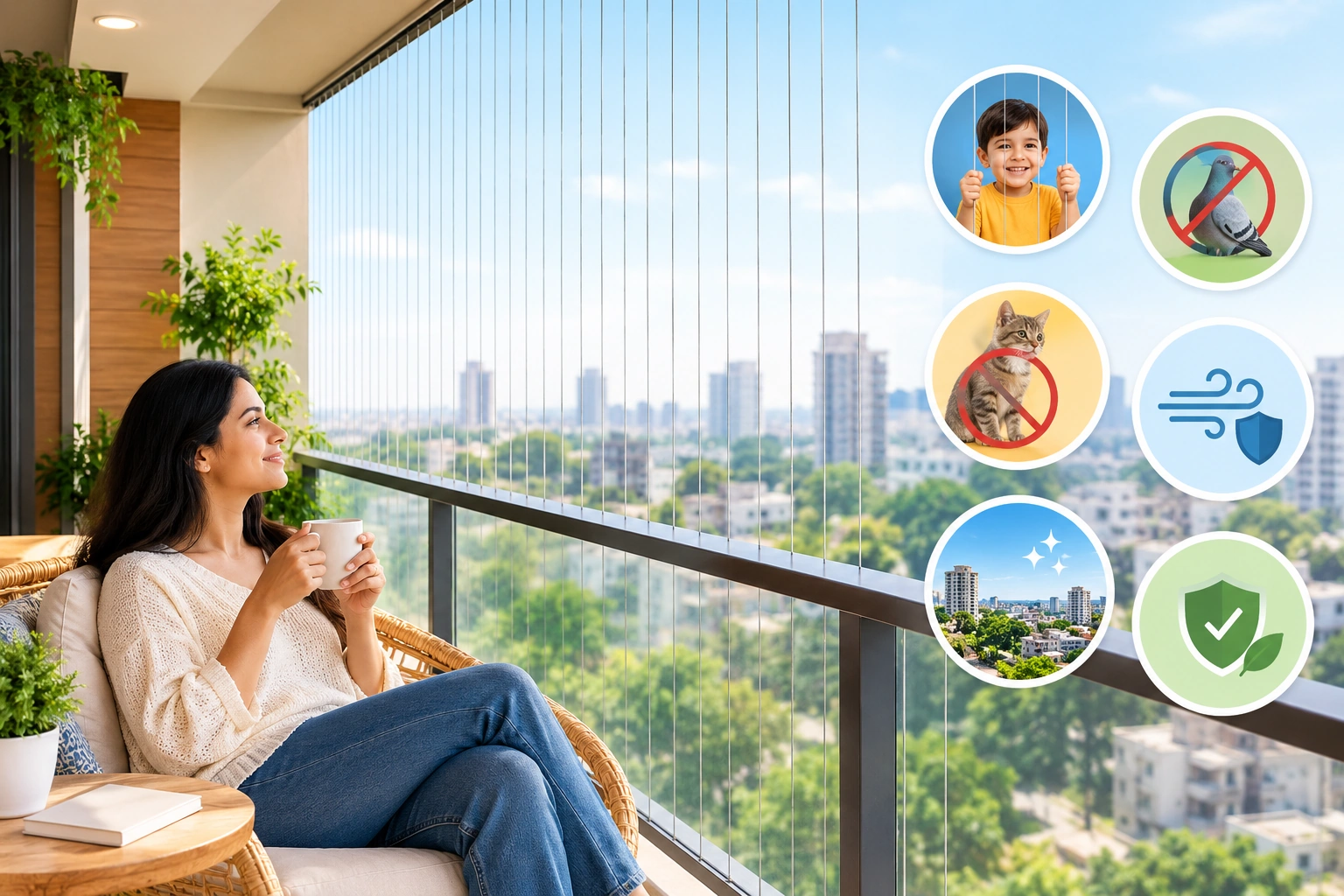 Invisible Grills for Balcony Invisible Grills for Balcony: Top 7 Benefits Today
